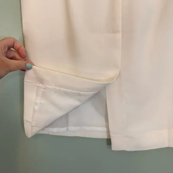 J.Crew Pencil Skirt in Crepe Womens 8 Ivory Formal Career Office Workwear NWT - Picture 4 of 7